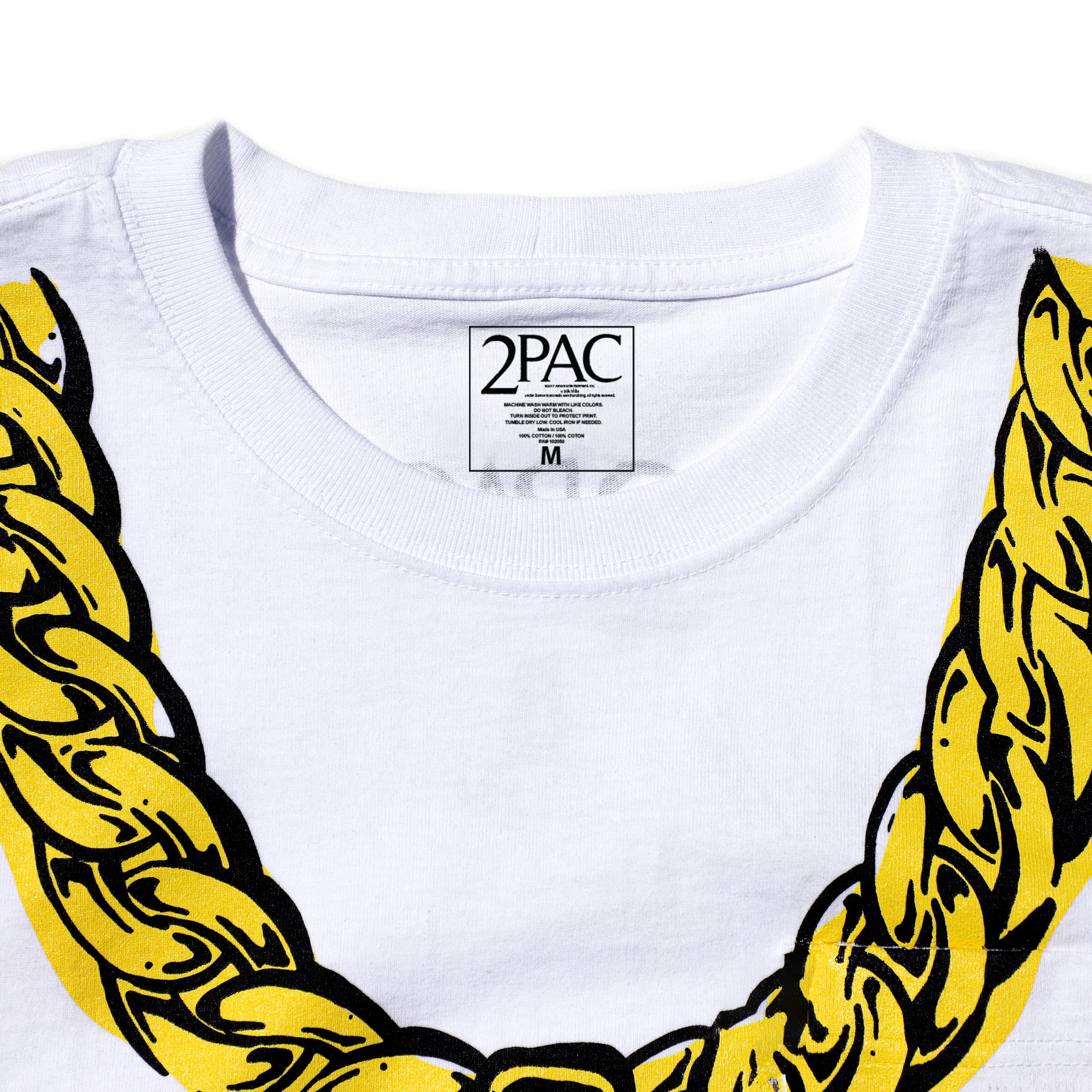 2Pac X Joshua Vides Chain Pocket tee